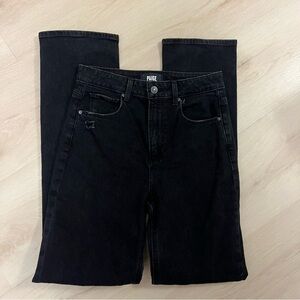 PAIGE Women's Straight Leg Black Jeans Stella sz 26